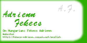 adrienn fekecs business card